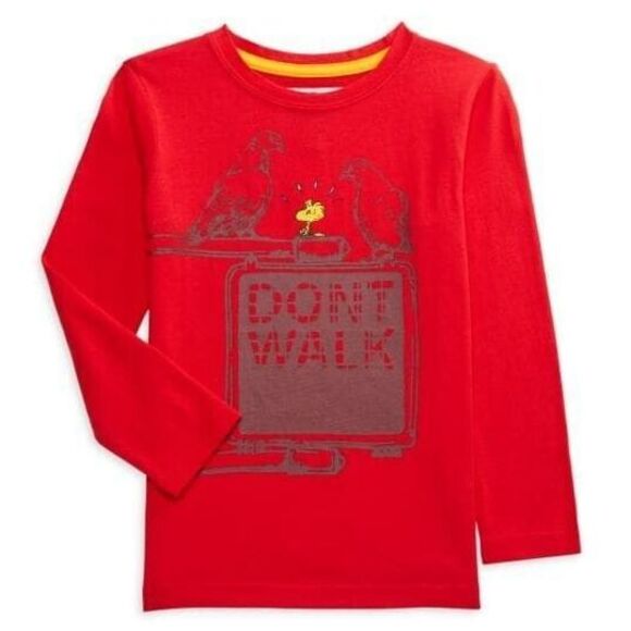 Appaman x Peanuts Woodstock Kids Prize Red Long Sleeve T-Shirt New Size 6 NWT - Picture 1 of 5